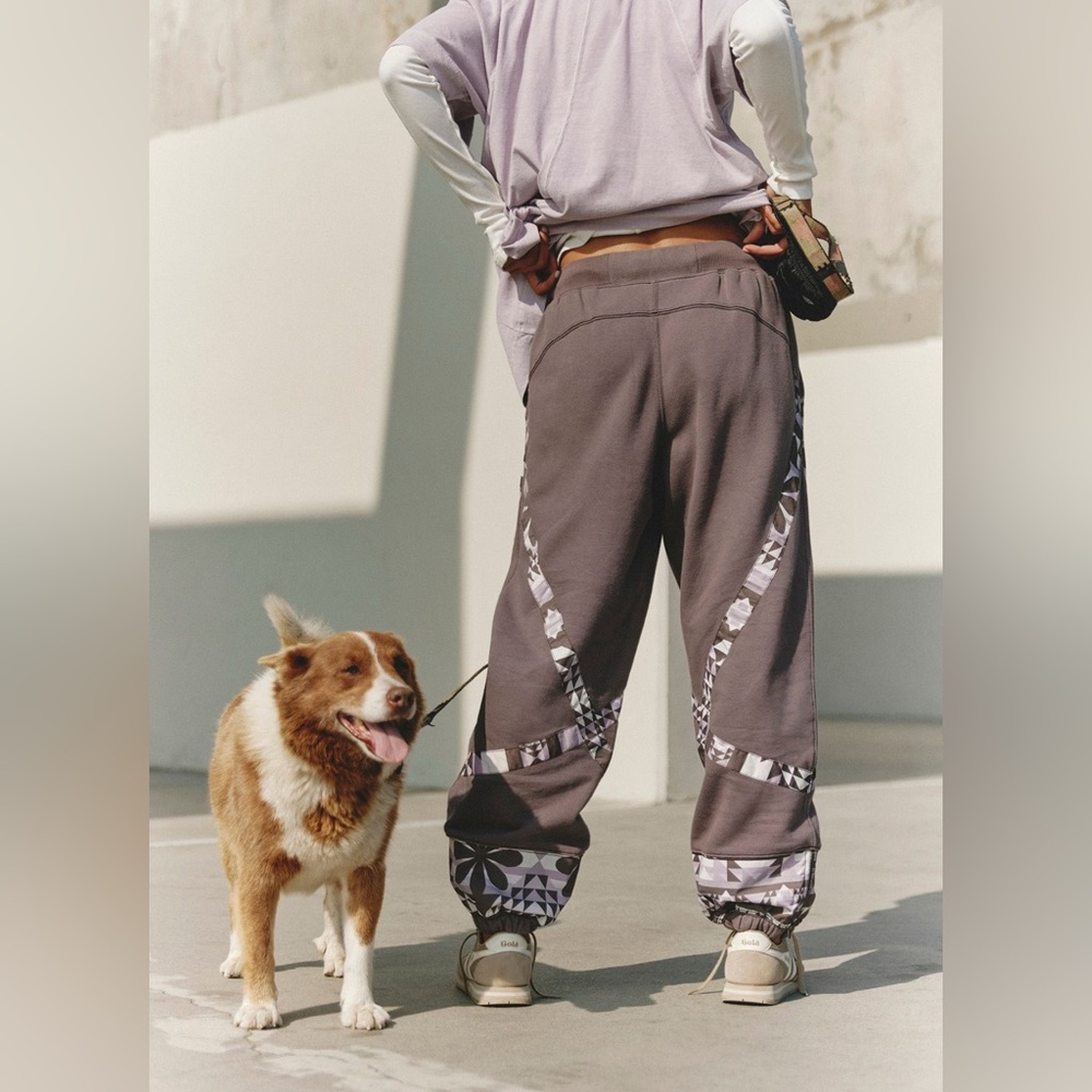FP Movement by Free People Geometric Mauve Joggers - Picture 3 of 11
